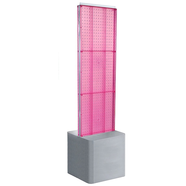 Two-Sided Pegboard Floor Adjustable DisplayPanel Size: 16"W x 60"H